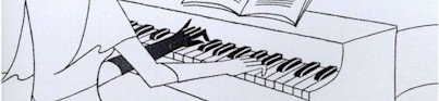 Czech cartoon, piano