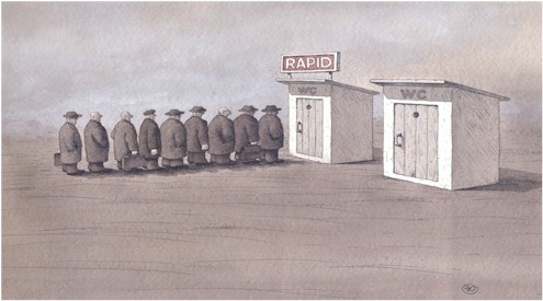 Israel cartoon, Express Line