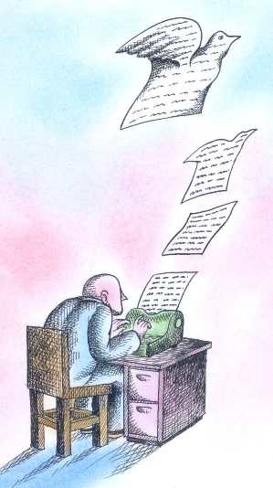 Maxico cartoon, Fax by dove